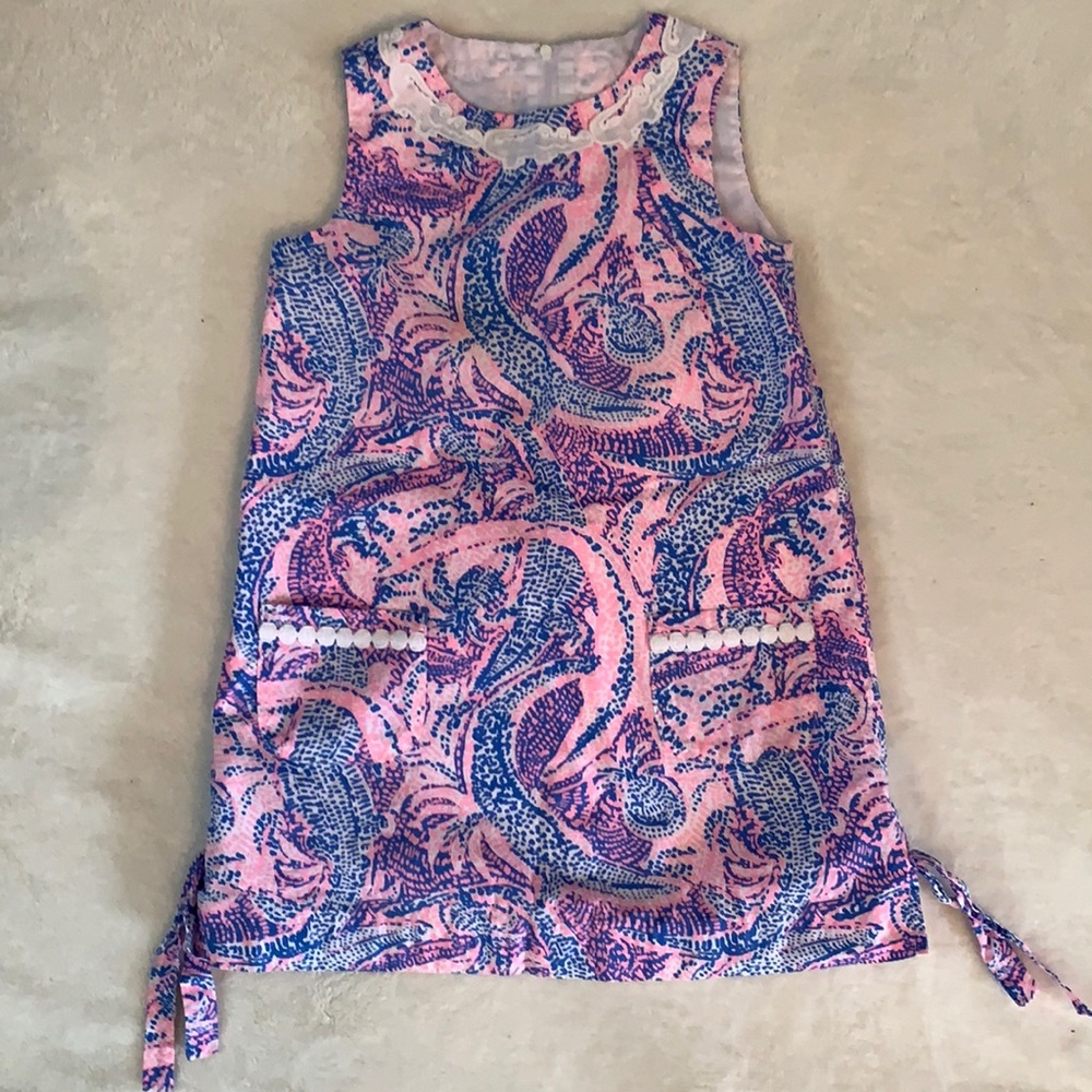Lilly Pulitzer girls shift dress “Maybe Gator”